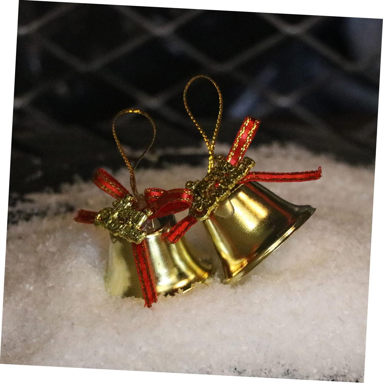 60pcs Xmas Bell Pendants Hanging Decor for Christmas Tree Home Decorations Material for Holiday Parties Crafts