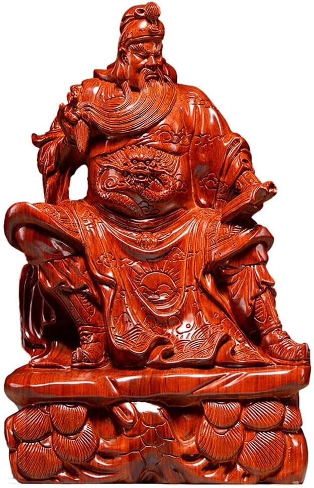 Desktop Decoration Solid Wood Carving Ornaments Home Living Room Store Entrance Decorative Crafts Sculptures Home Decor(11.81in)