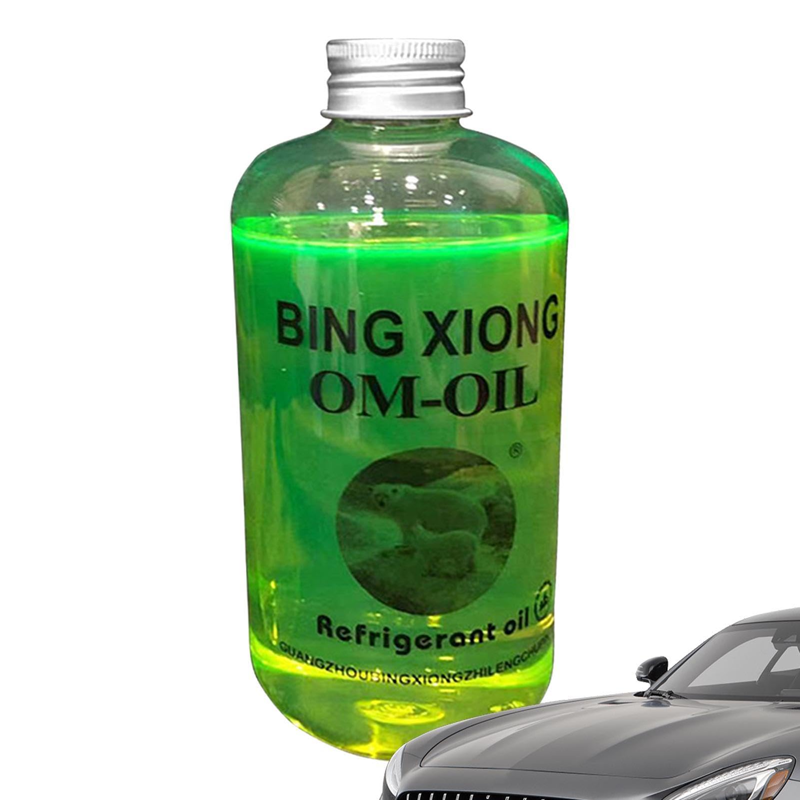 Olio refrigerante | Liquido anticaduta ad alte prestazioni | Olio refrigerante universale per condizionatori d'aria | Climatizzatore ecologico senza perdite | 500 ml olio refrigerante per auto |