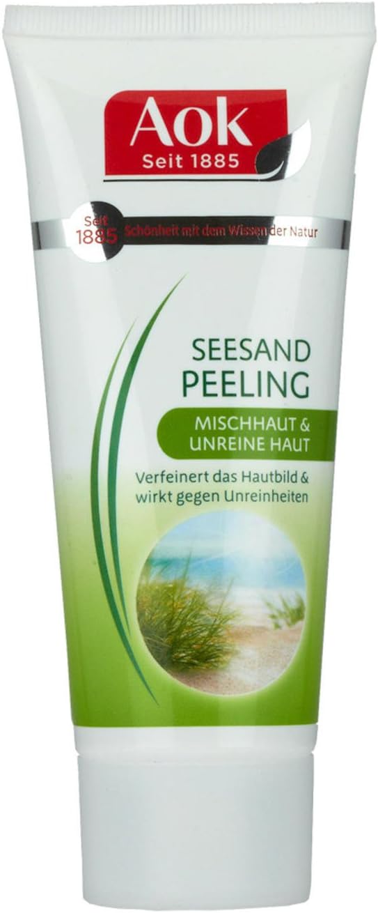 AOK Spre kayou Pur Balance Sea Sand Scrub with Chamomile and Ginseng Extract Contents: 100 ml Refines the complexion and works against impurities, redness, blackheads and pimples.