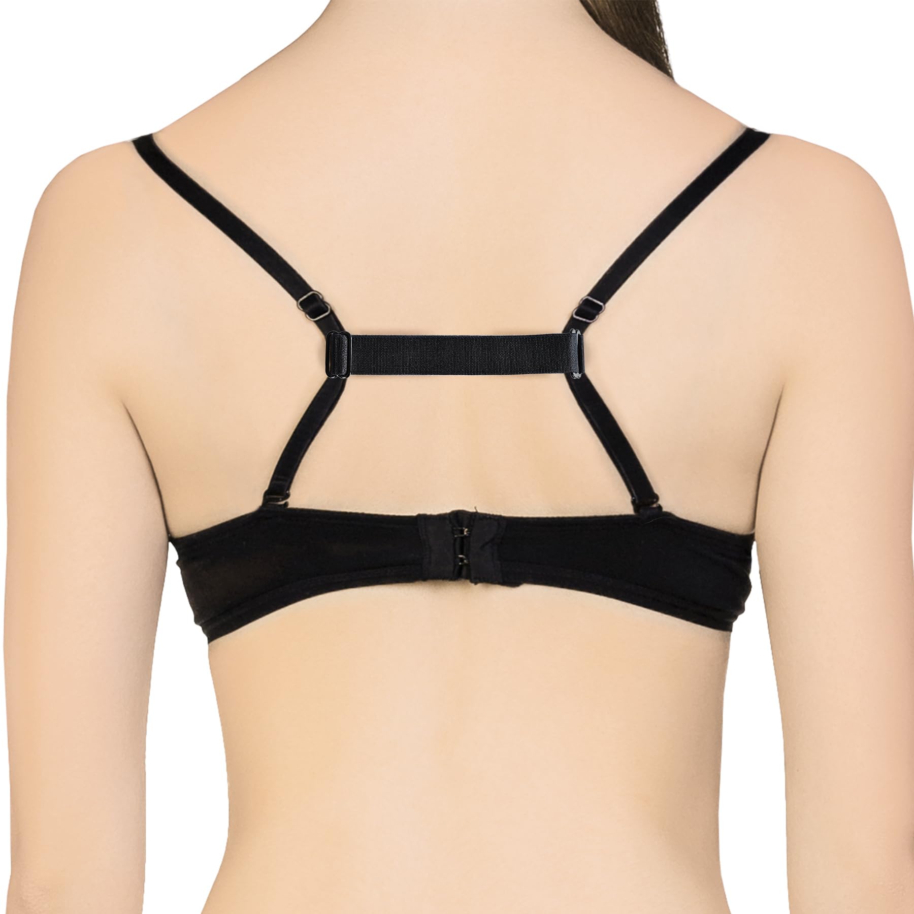 Photo 1 of LUCSIS Bra strap holders for slipping, Racerback Converters, stay put strap holder, bra strap clips for the back (3pcs (White, Beige, Black))