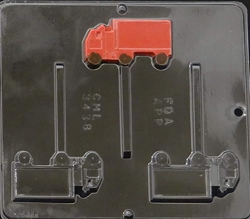 Molde de caramelo de chocolate piruleta de camión 3438