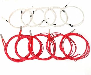 OPRIX 5PCS 12V/24V 40W 1M Ceramic Cartridge Heater And 5PCS 1M NTC Thermistor 100K 3950 Hotend Kit Compatible With 3D Printer Accessories (Color : 12V 40W)