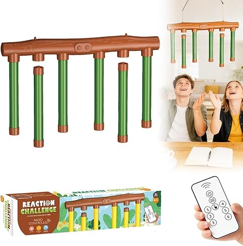 Miniatura 11 de Juego de desafío reflectante Drop Stick Challenge, nuevo juguete de entrenamiento de reflejo de coordinación de ojos y manos, 3 modos de velocidad