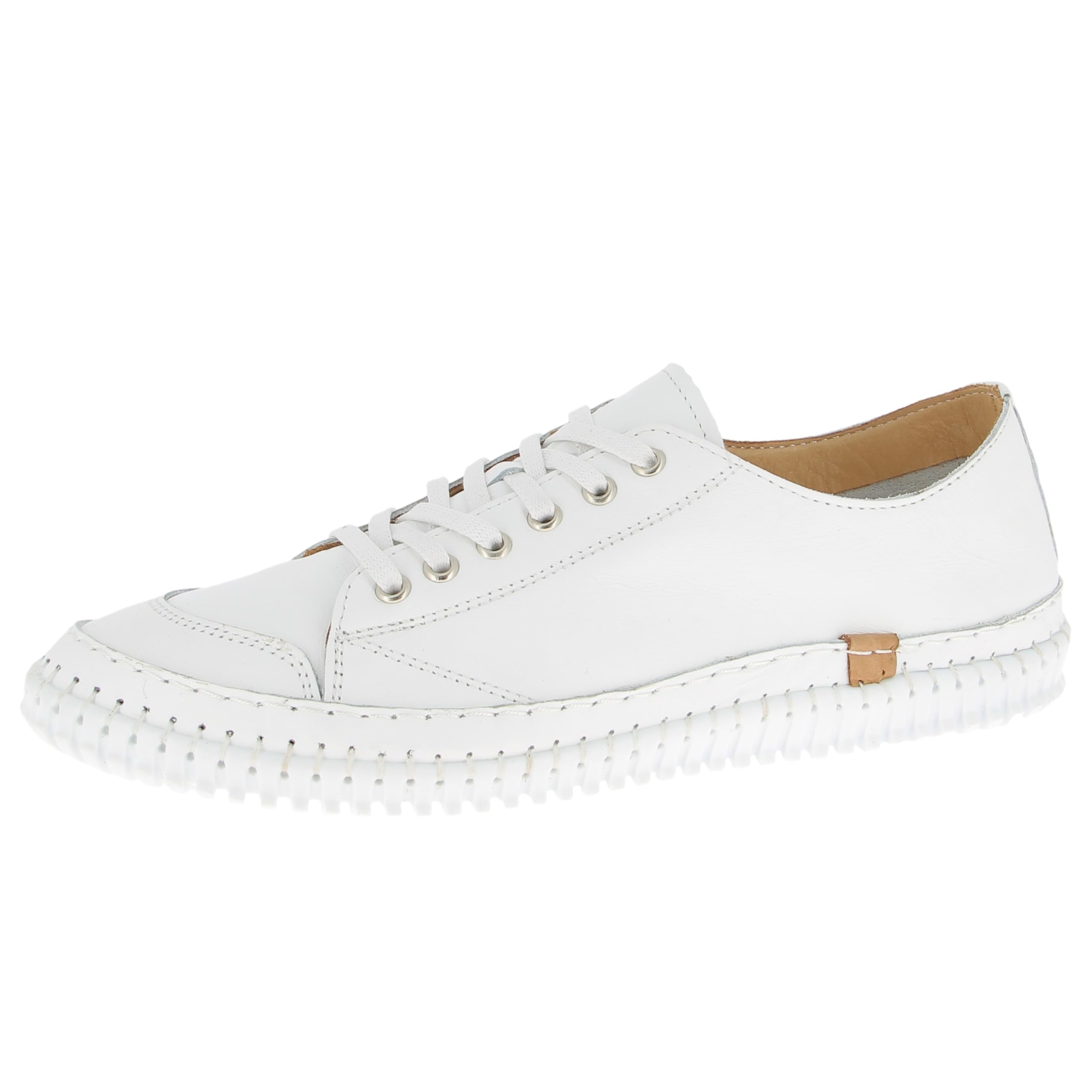 Andrea Conti Women's Low Top Trainers, White, 8.5 UK