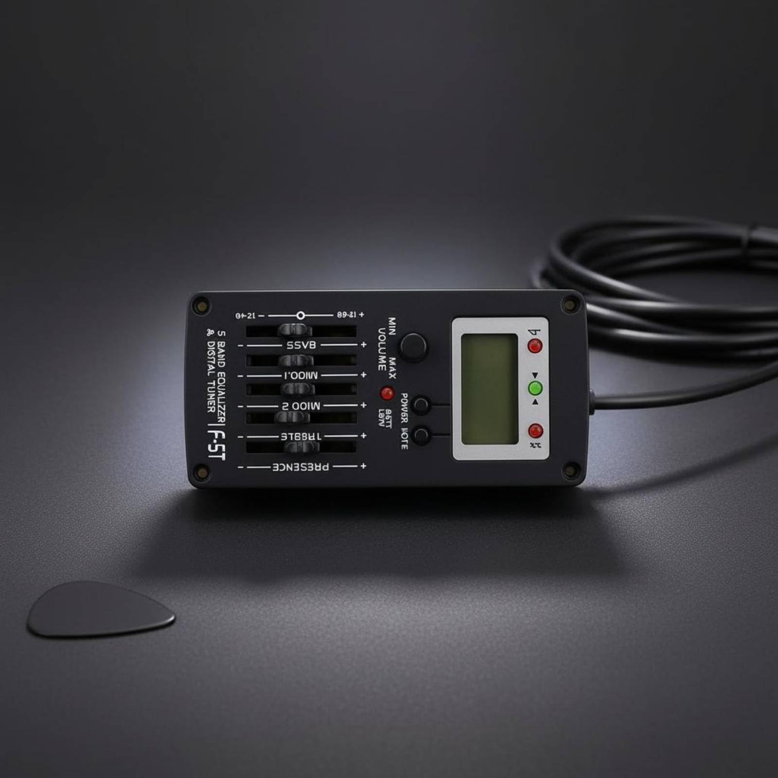 Gitarren-EQ Einbaugerät Gitarren-Tone Control Systemvorverstärker Bass- und Höhenregelung Onboard-Gitarrenpreamplifier für Proberaum