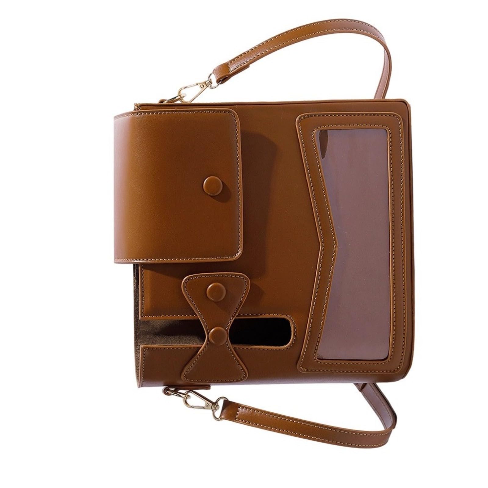 Elegante borsa a tracolla in pelle PU per fiaschetta d'acqua compagno portabicchieri borse per spostamenti quotidiani e avventure all'aria aperta accessori alla moda per pendolari
