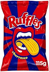 Batata Frita Ondulada Churrasco Elma Chips Ruffles Pacote 115g