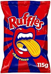 Batata Frita Ondulada Churrasco Elma Chips Ruffles Pacote 115g