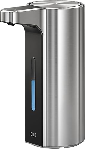 EKO Aroma Pro Dispensador automático de jabón líquido sin contacto de 13.5 onzas líquidas, dispensador de jabón para manos y platos recargable para