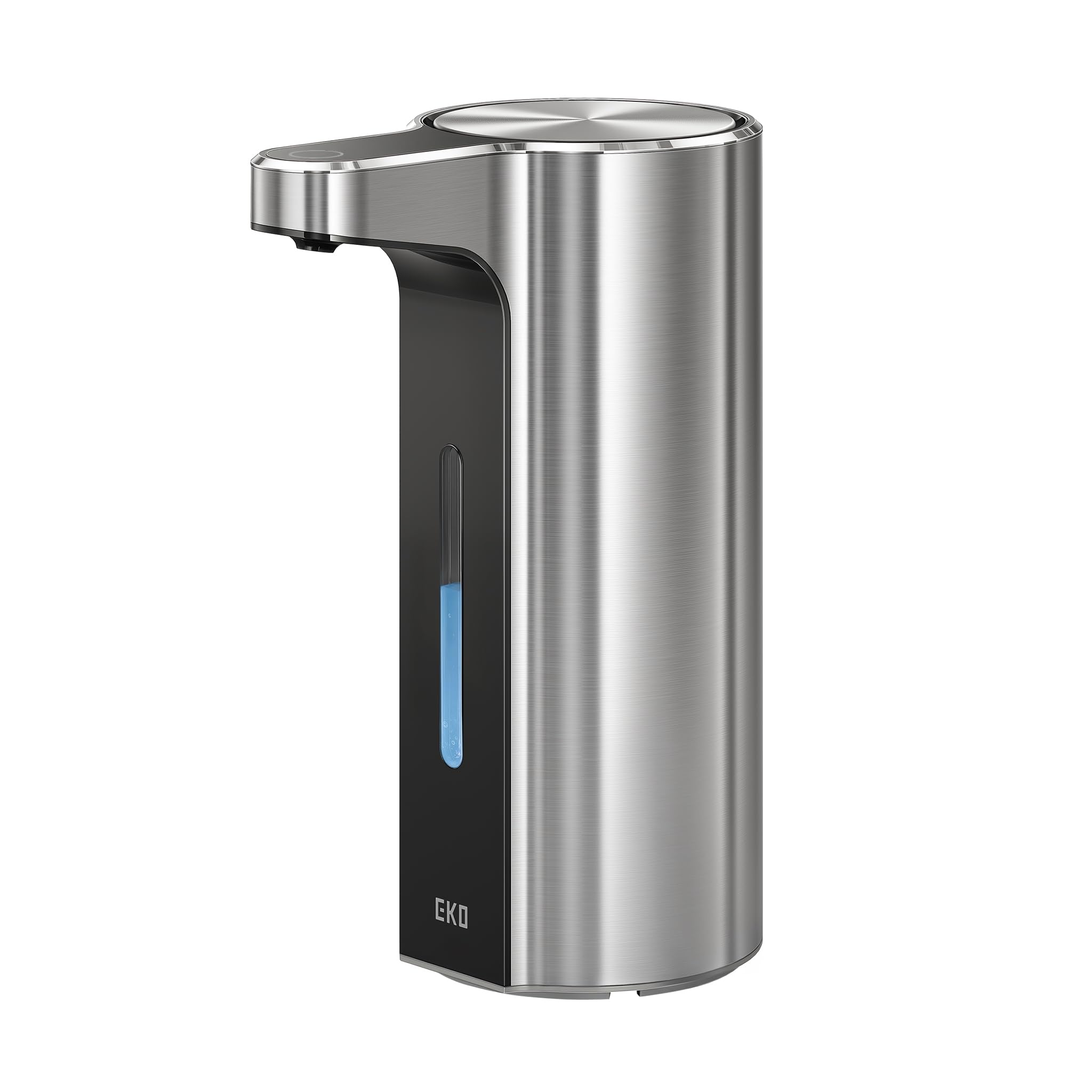EKO Aroma Pro 400ml Seifenspender Automatisch, Variable Dosierung, magnetisch aufladbar, elektrischer Flüssigseifenspender für Bad & Küche, IPX7 wasserdicht, Edelstahloberfläche
