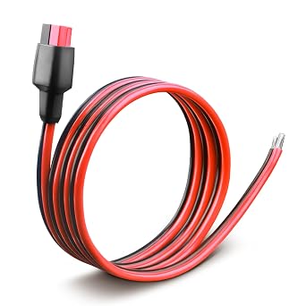 12AWG 30A Anderson Powerpole Connector Extension Cable 3FT | Heavy-Duty, Quick Connect Anderson Wire, For Solar Generators Controllers/Portable Power Station/Battery DIY