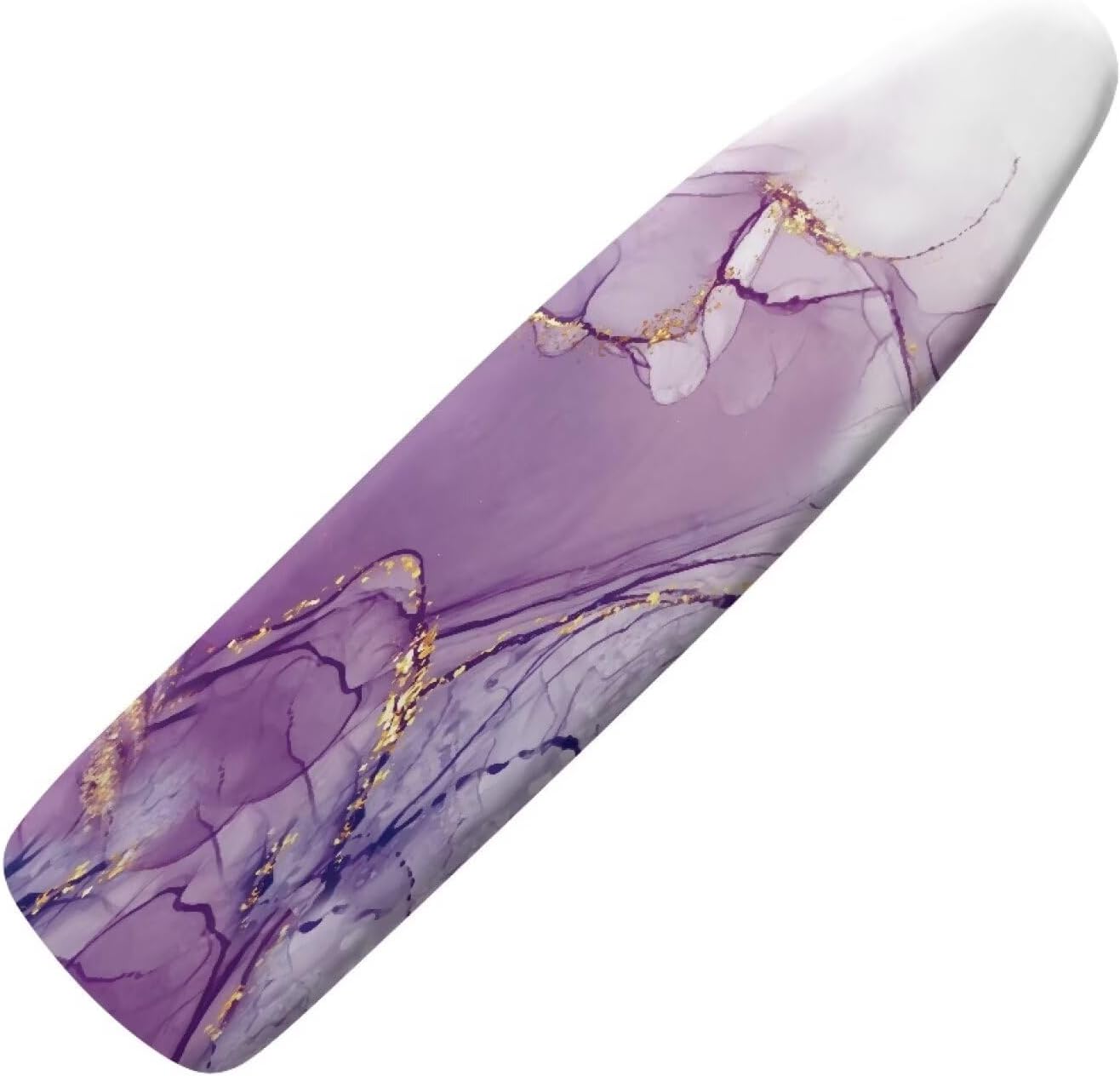 ZDCUSTOM Purple Marble Ironing Board Cover Standard Ironing Board Cover with Elastic Edge and Hook and Loop Fasterners Ironing Covers Ironing Table Cover