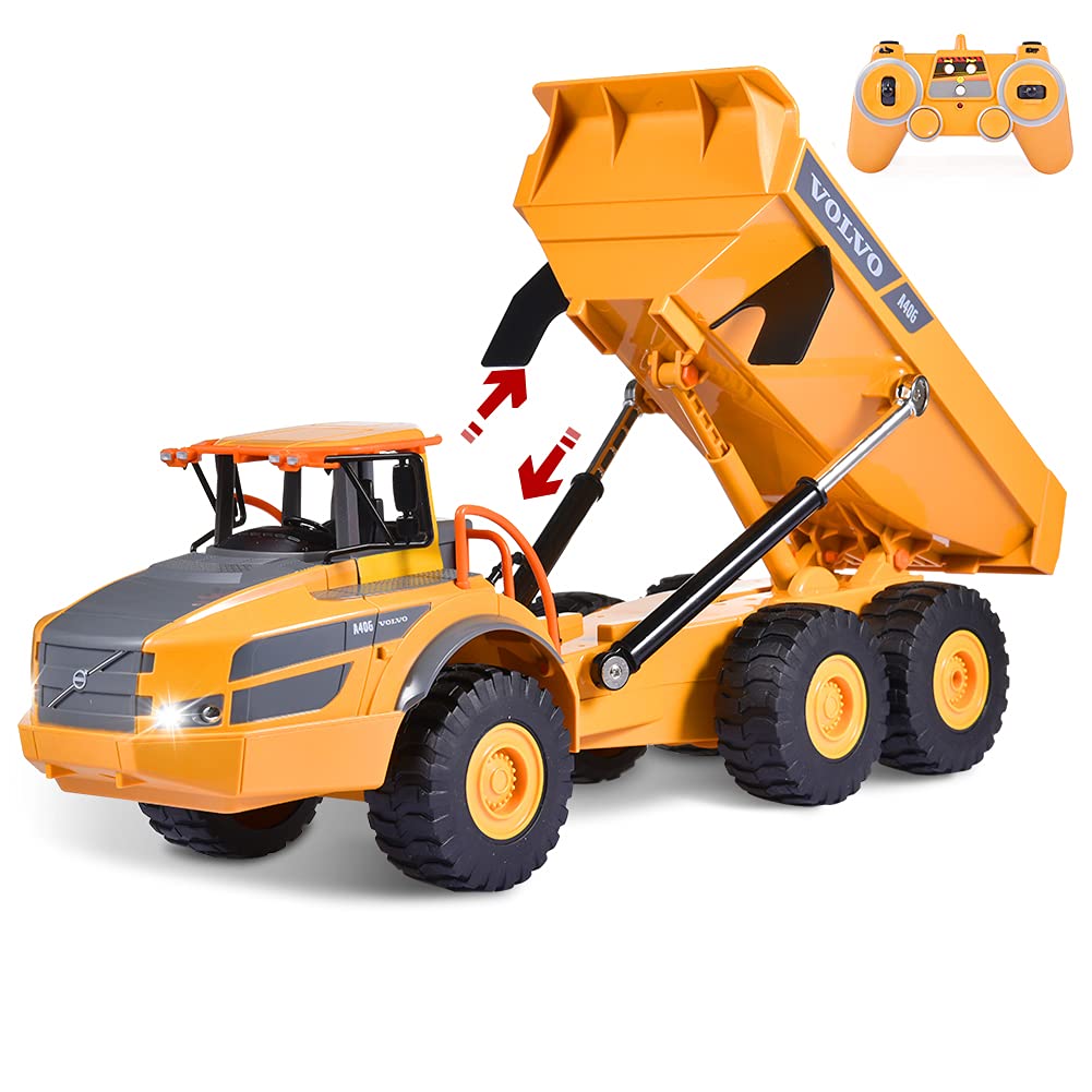 Remote Control Dump Truck for Boy Toys,1/26 RC Engineering Vehicle Car for 7 8 9 10 11 12 Years Old 