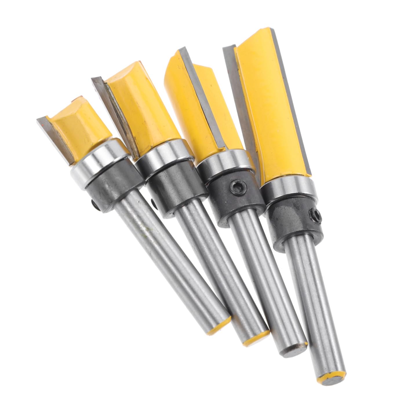 POPETPOP 3sets Punte Per Fresatrice Per Cuscinetto Per Finitura e Taglio Di Dettagli Su Compatto e Resistente Per Falegnameria e Lavori Fai Te