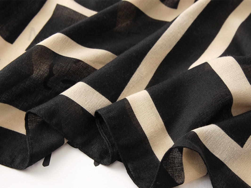 JERLA Women's Scarves Lady Light Soft Fashion Solid Scarf Wrap Shawl plaid scarf - Image 5