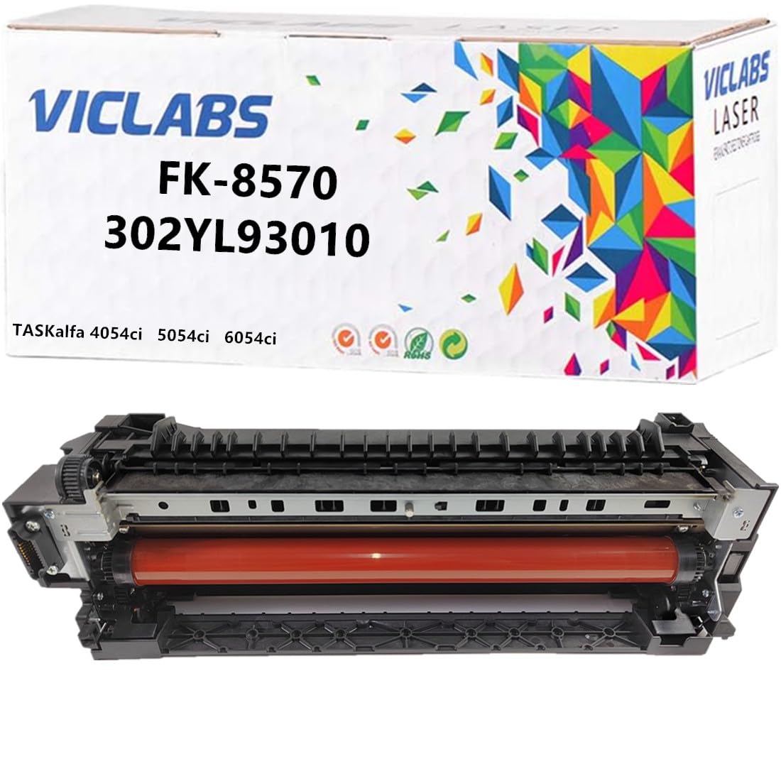 VICLABS FK-8570 302YL93010 fuser Unit Replacement for Kyocera FK-8570 302YL93010 fuser Unit for use in Kyocera TASKalfa 4054ci 5054ci 6054ci 4054 5054 6054 Printers,110V (1- Pack)