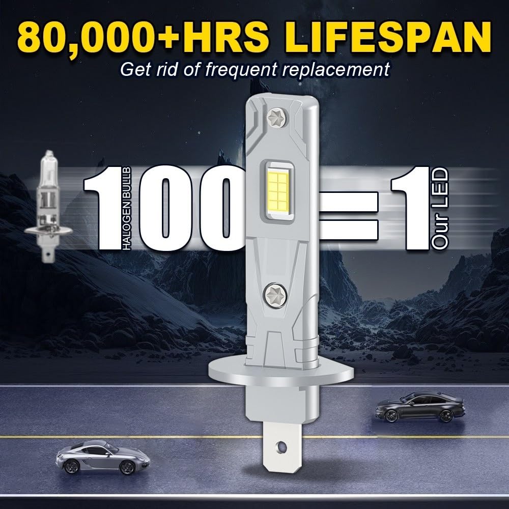 Lampadine per fari a LED H1 H4 H7 H11 da 12000LM DRL svolta dinamica