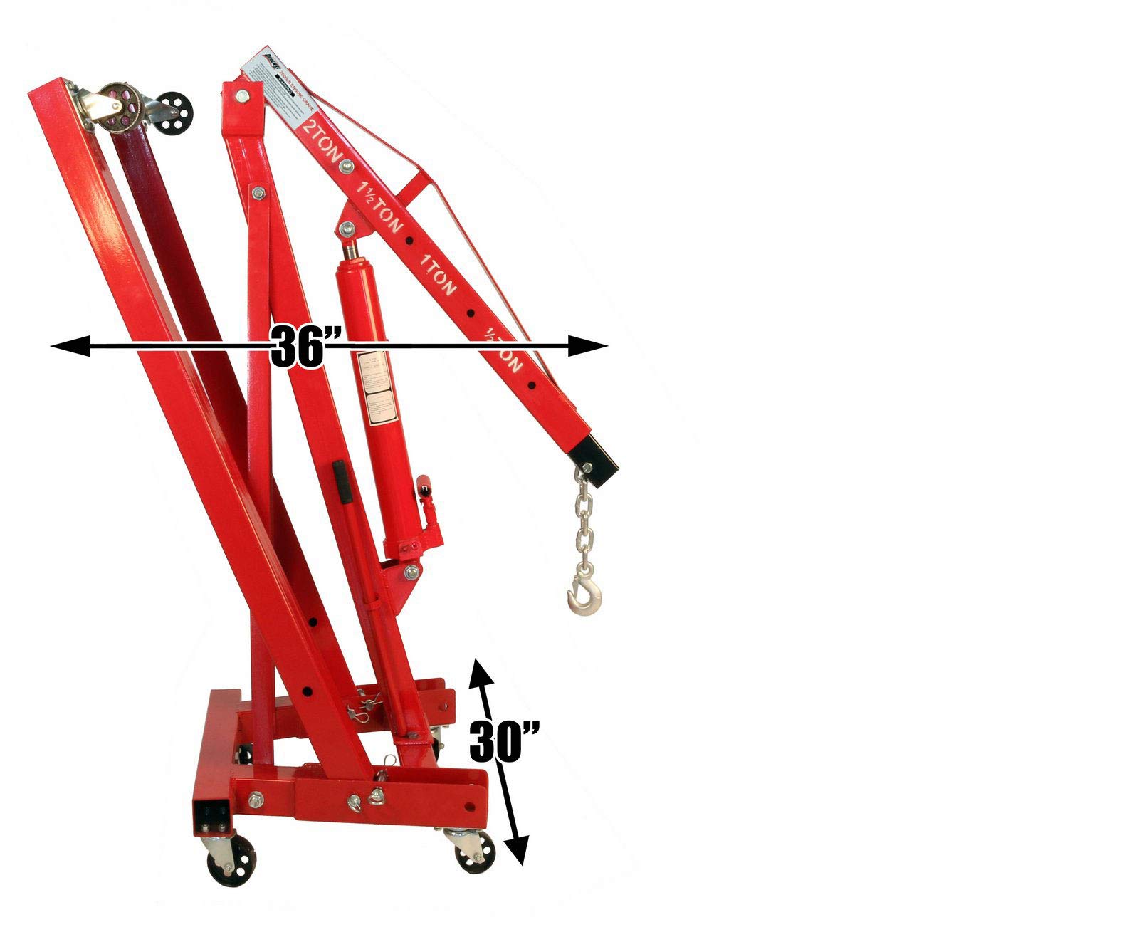 Dragway Tools 2 Ton Folding Hydraulic Engine Hoist Cherry Picker Shop