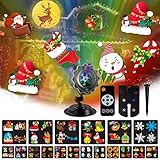 LED Christmas Outdoor HolidayProjector Lights 18 Slides Projection Light Remote Control...