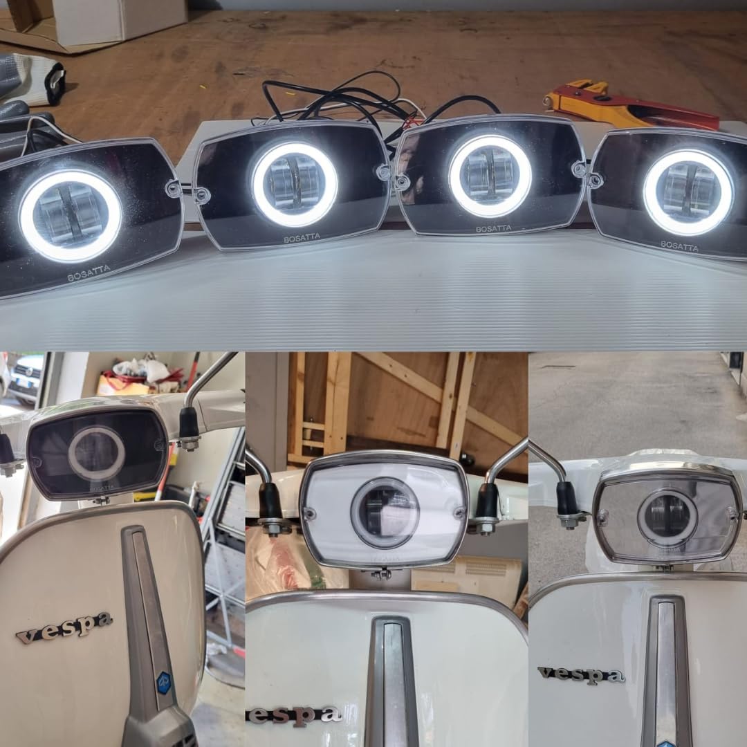 Generico FARO LED ANTERIORE 12V PER VESPA 50 SPECIAL