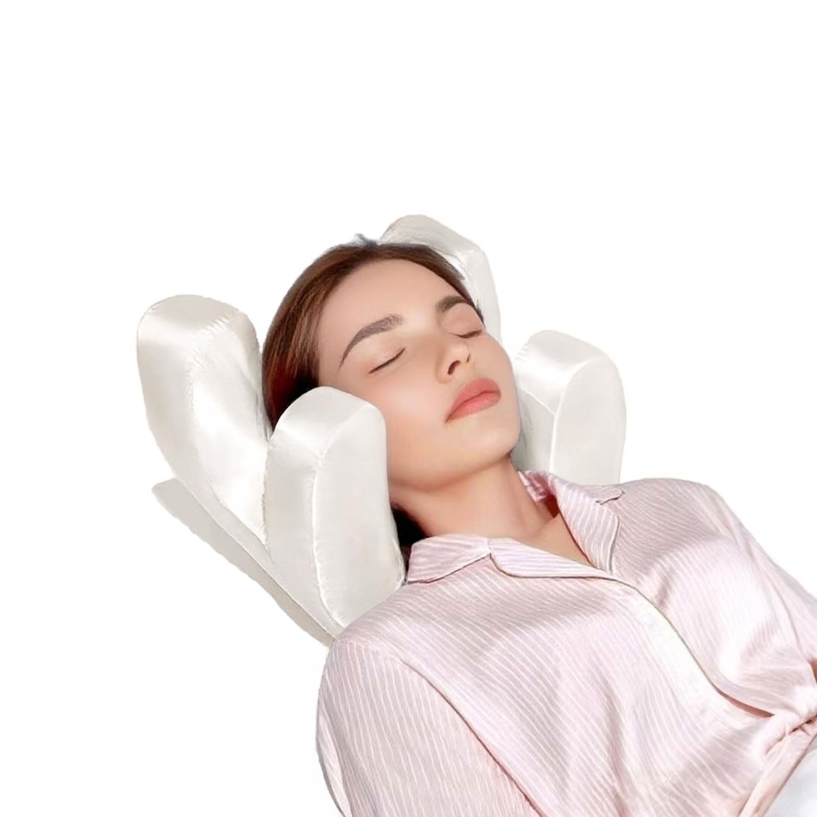 Pillow Beauty Sleep Anti Wrinkles-Aging Side Sleeper Pillow Back Sleeping Pillows for Maintain Unlined Face and Reduce Sleep