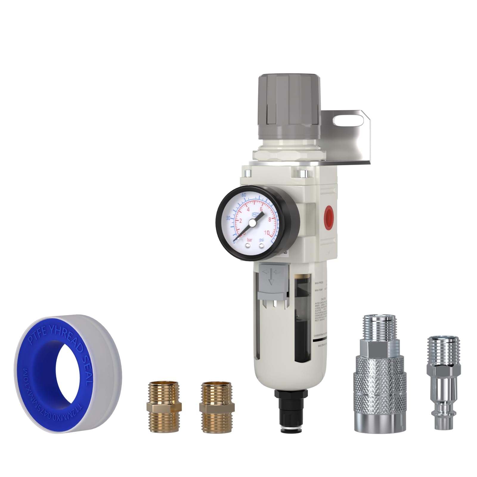 AIRZOE 3/8" NPT Air Compressor Filter & Pressure Regulator Combo AW3000-03 — Amazon image 8