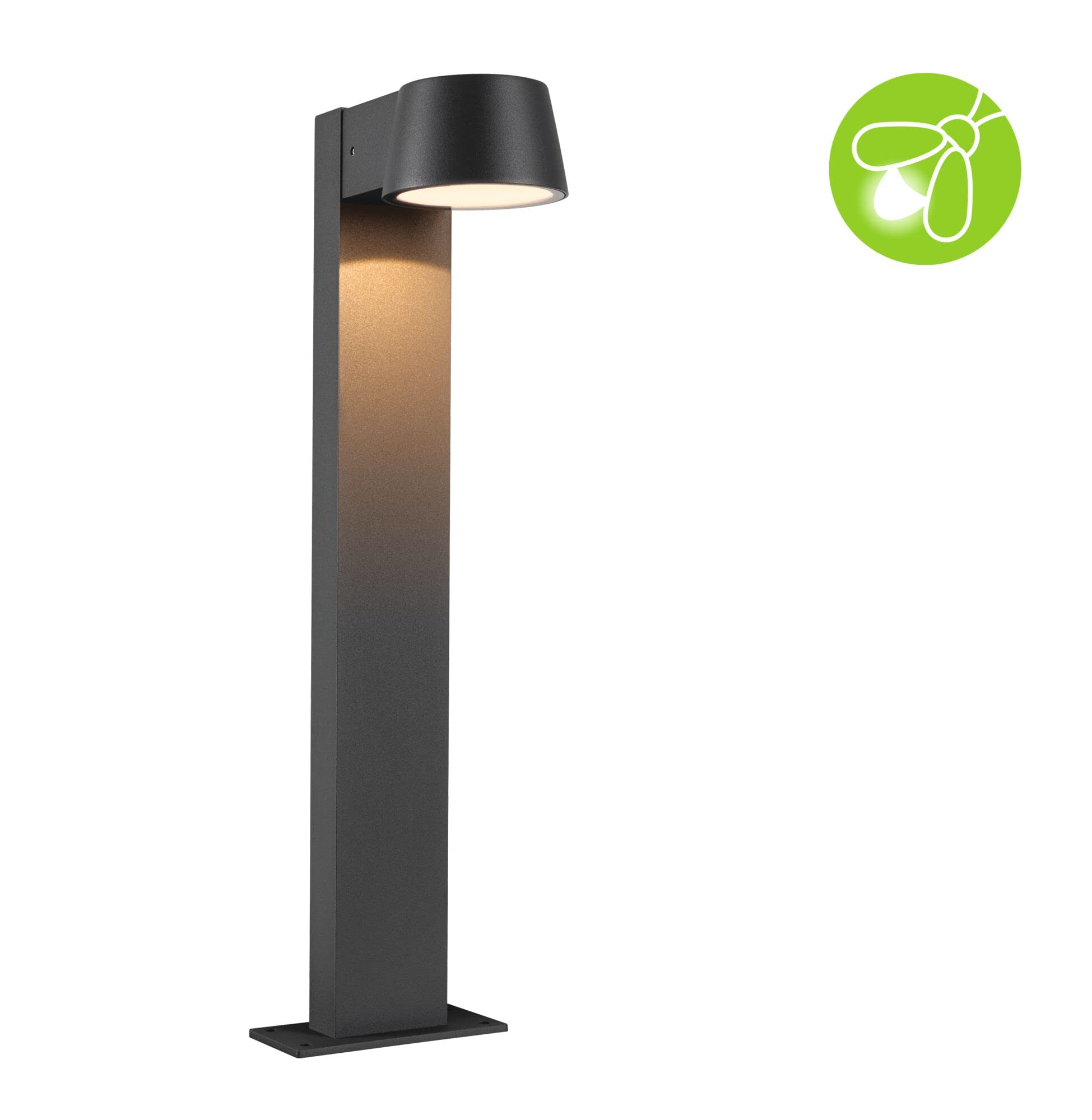 Paulmann 94715 oprawa zewnętrzna LED oprawa słupk. Capea przyjazna owadom IP44 500mm 2200K 6W 450lm 230V 98° Czarny aluminium złote św. słupek ogrod.
