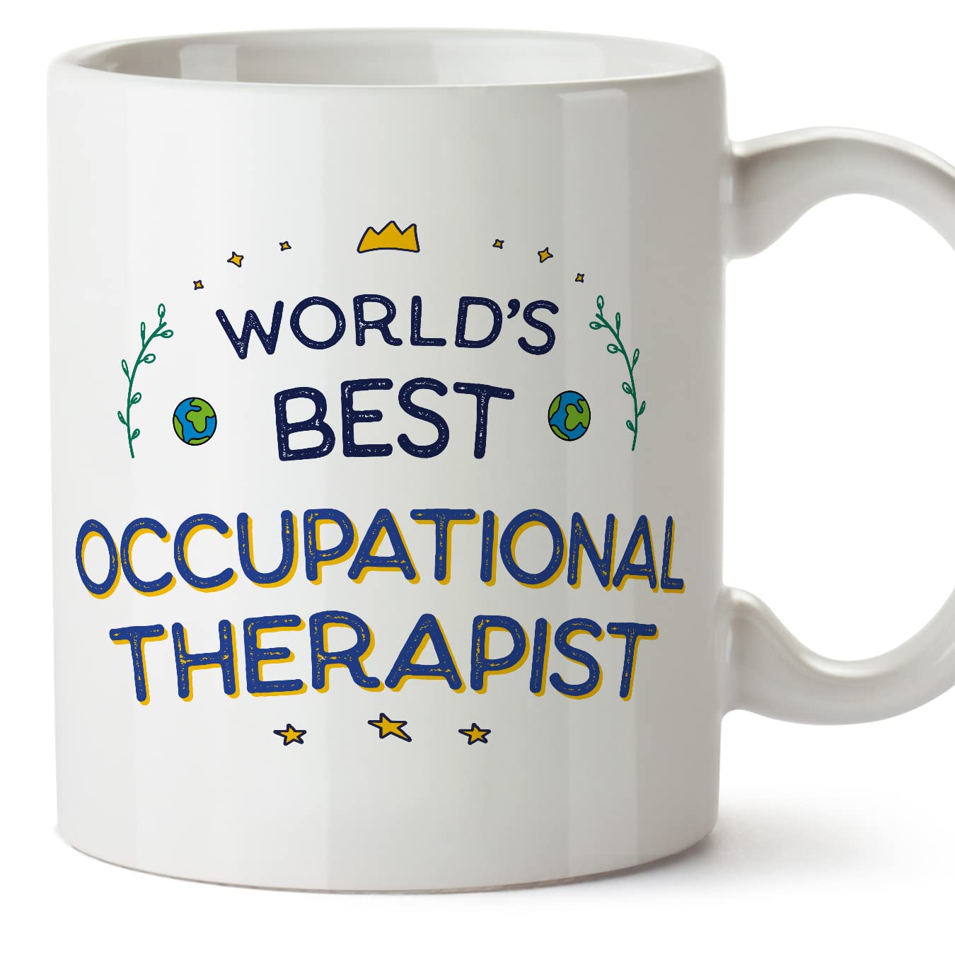 MUGFFINS Occupational Therapist Mug - in English - World's Best - Funny Gift for Colleagues - Ceramic 11oz Mug โ image 1