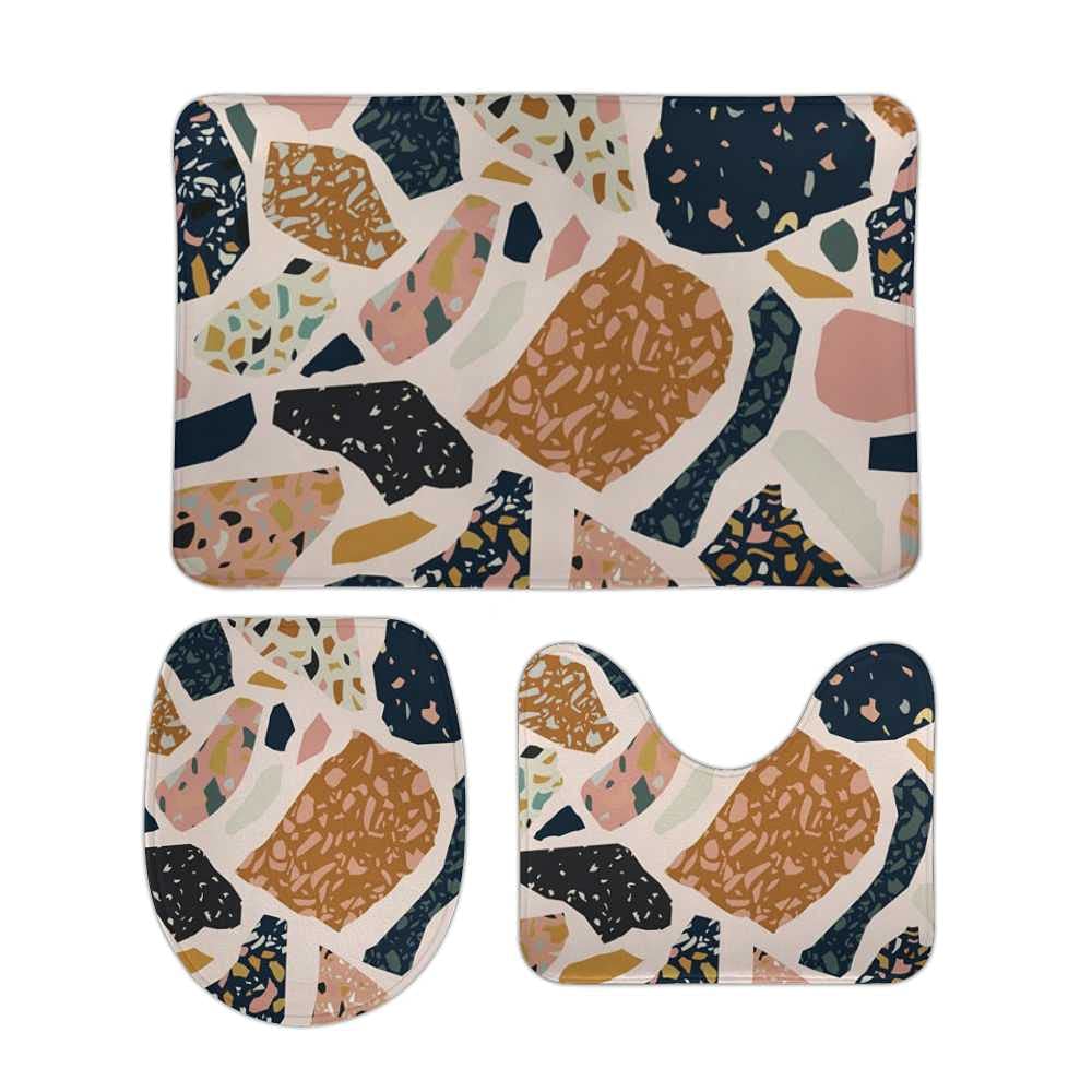 Tapis de bain antidérapant et extra doux CHEHONG en polaire corail rose