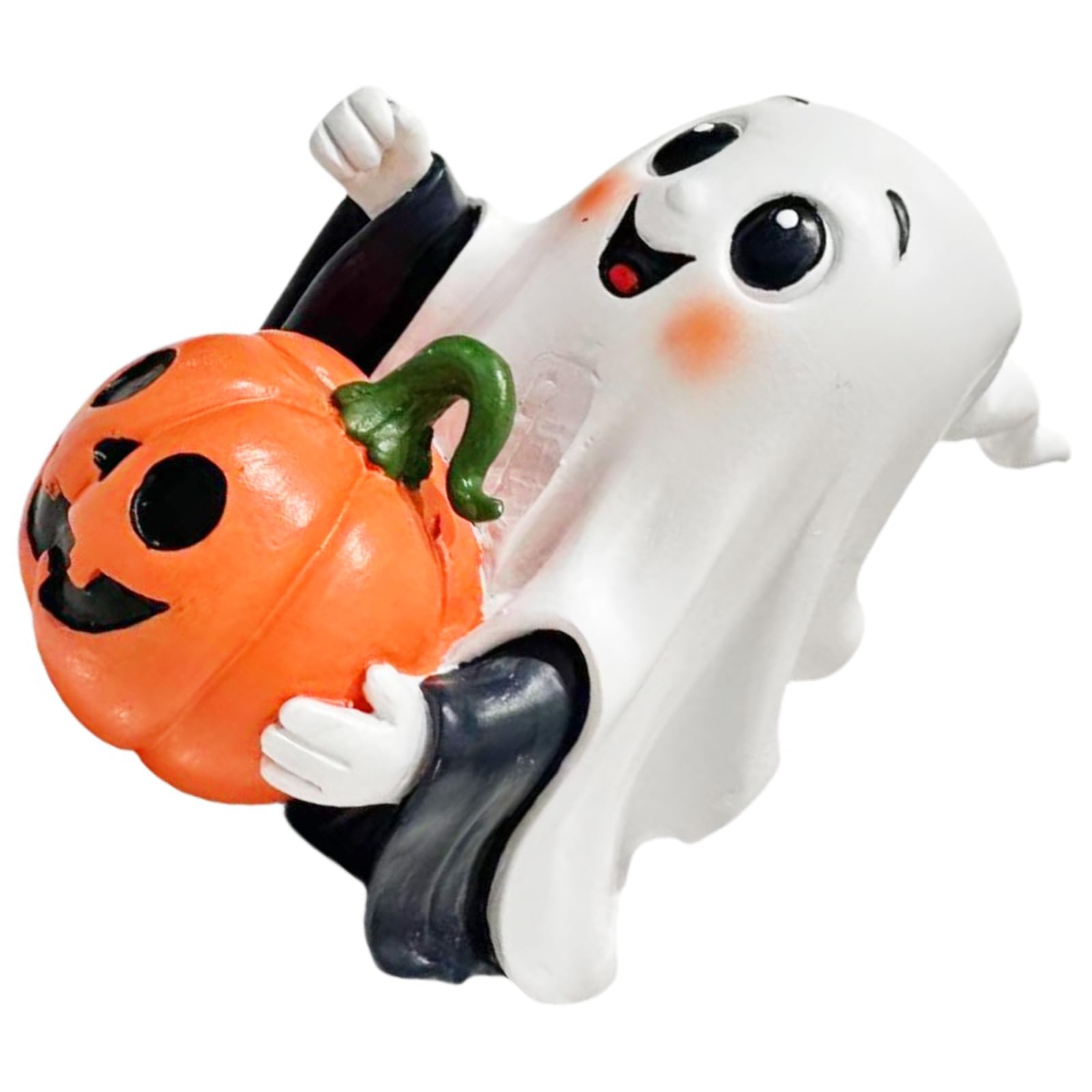 YROHGKPN Resin Specters & Carved Pumpkins Figurine Weatherproof Halloween Decorations for Home, Outdoor Holiday Displays Sturdy Resin Specters Pumpkins Statue