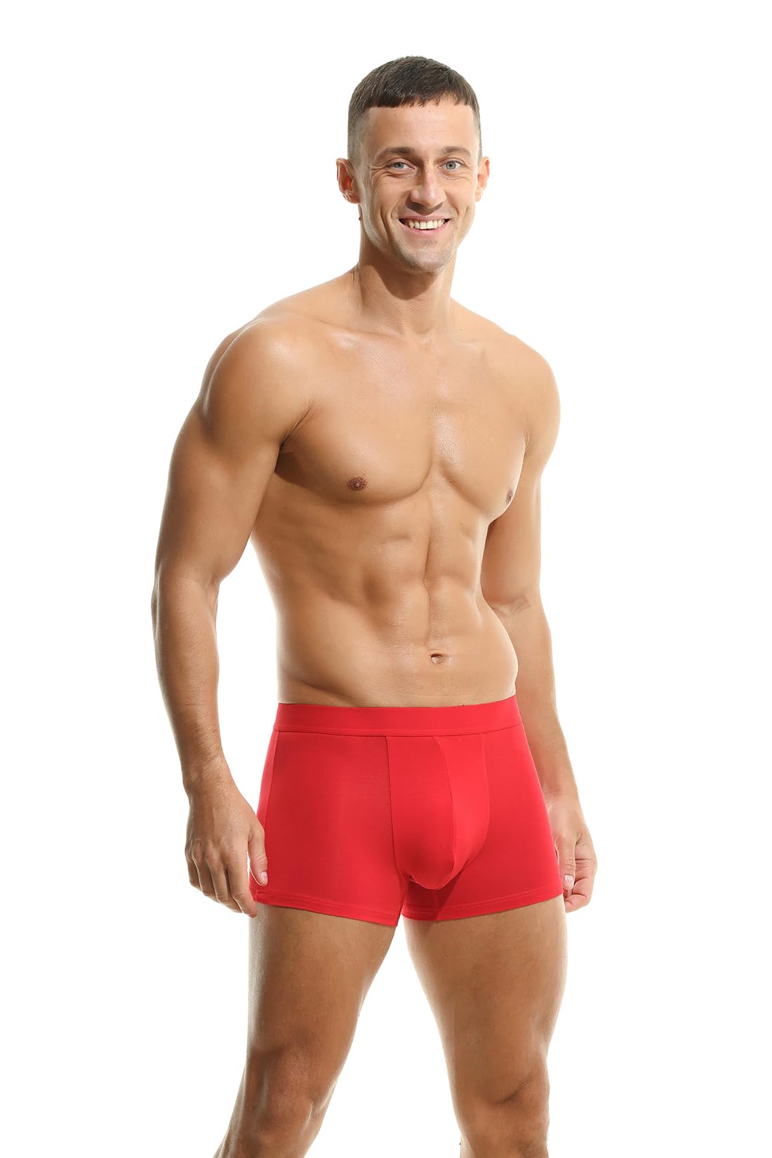 Hoerev Lot de 4 sous-vêtements en Fibre Super Douce et Confortable pour Hommes
