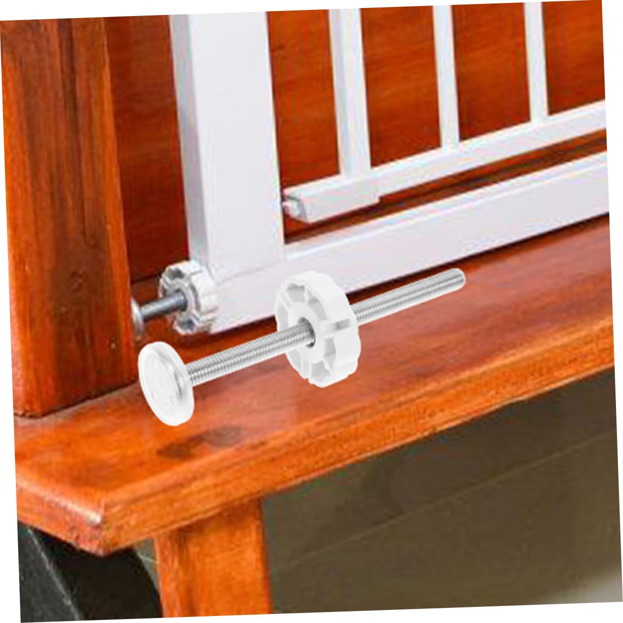 BESTonZON 4 Ensembles Quincaillerie pour Barrière De Sécurité pour Bébé Barrières De Sécurité pour Bébé Barrières De Protection Murale pour Barrière De Bébé Serrures 5 pièces * 4