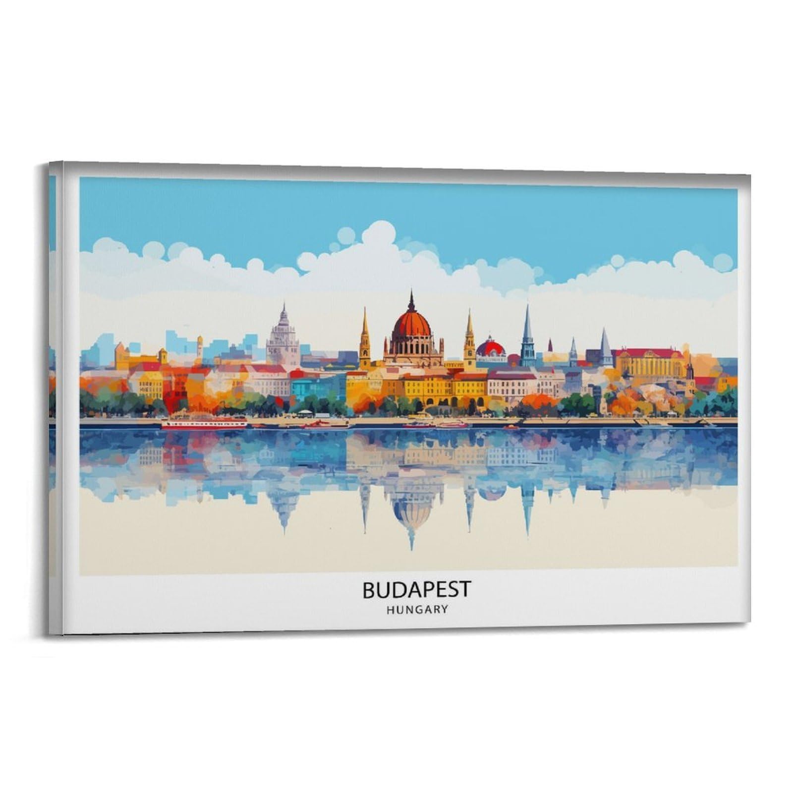 xiaoxiaoshen Budapest Hungary Travel Home Trave_4 Canvas Poster Wall Art Prints Room Aesthetic Murals Bedroom And Living Decorations 12x18inch(30x45cm)