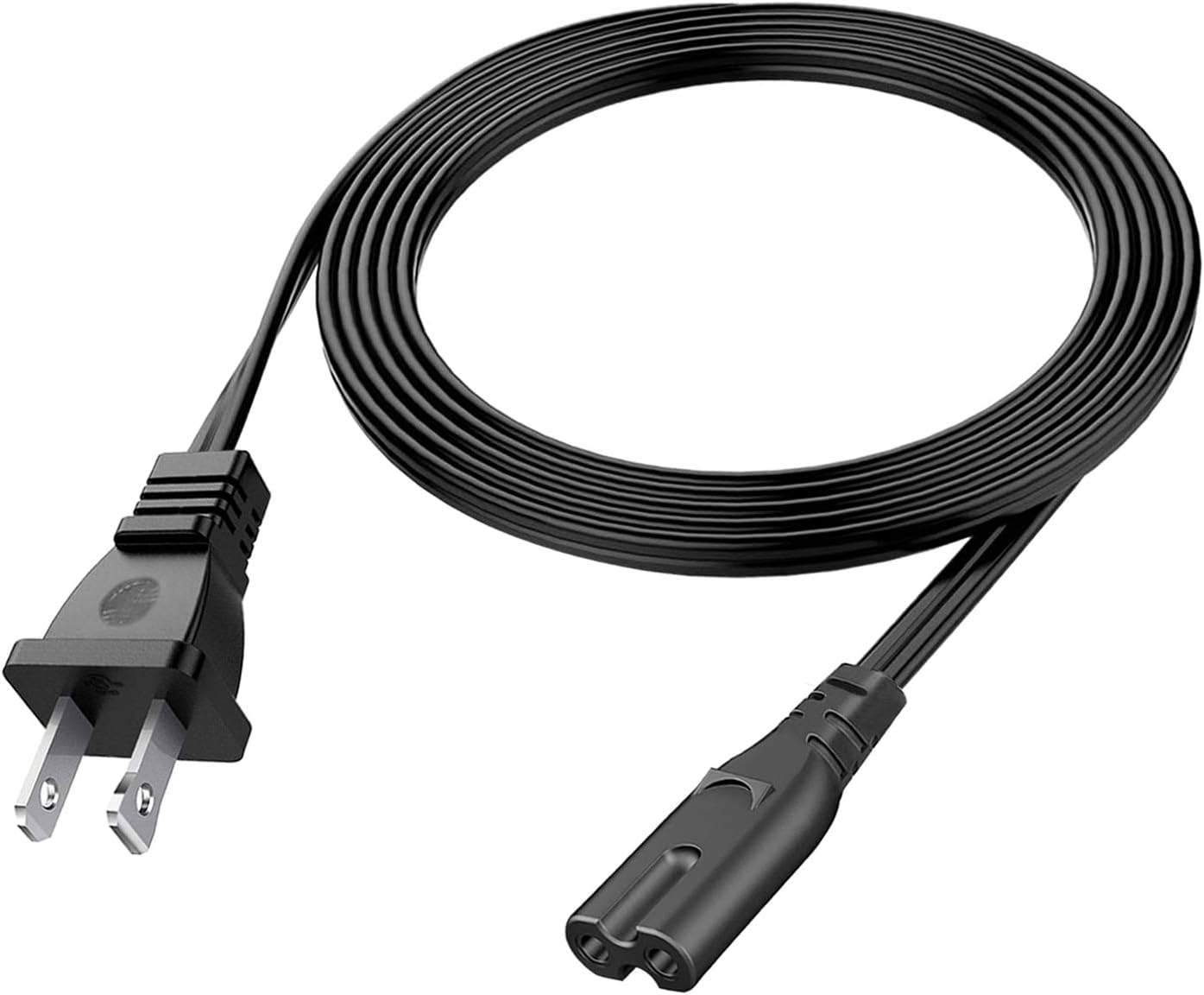 Power Cord for Xbox Series S Game Console 2 Prong Power Cord Replacement AC Cable