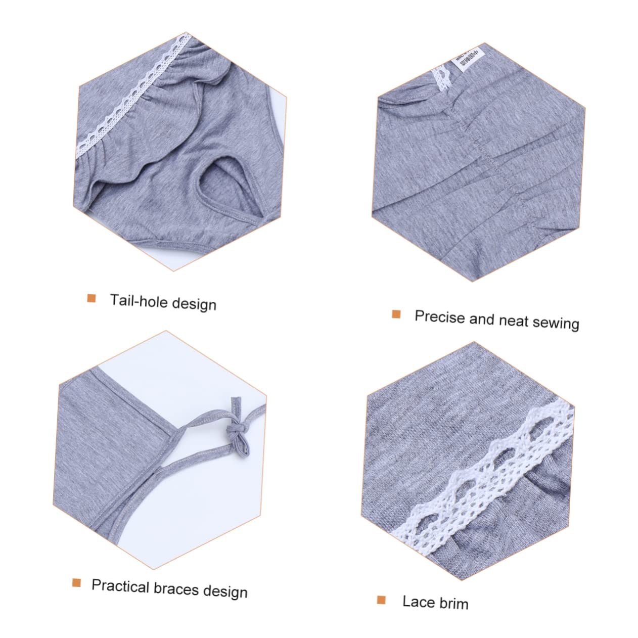 Toddmomy 3piezas Pantalones Menstruales para Perros Bragas Higiénicas para Mascotas Ropa para Perros Hembras s Protección Celo y Menstruación