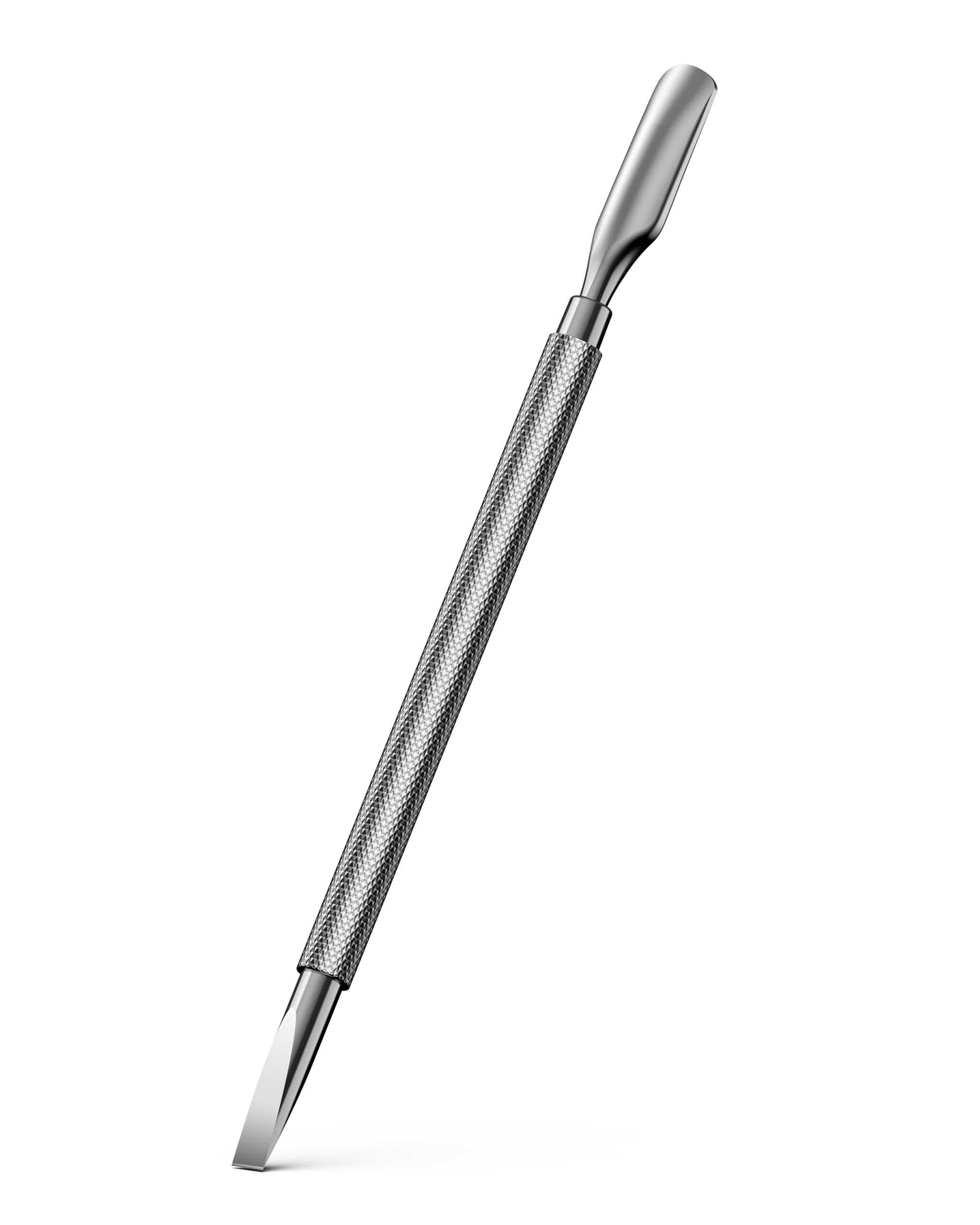 FERYES Professional Cuticle Pusher &amp; Remover Tool - Stainless Steel Dual-Sided Nail Care Tool for Manicure &amp; Pedicure - 5.2 Inch Salon &amp; Home Use