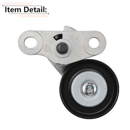 Miniatura 4 de RLB-HILON Tensor de correa compatible con Chevy Silverado Buick Cadillac, para 38159 Conjunto de tensor de correa de transmisión con polea, para