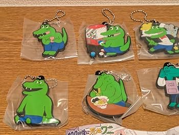 1825日以上生きるワニ 100日後に死ぬワニ ラバーキーホルダー 100日後に死ぬワニ ラバーマスコット | Qualia