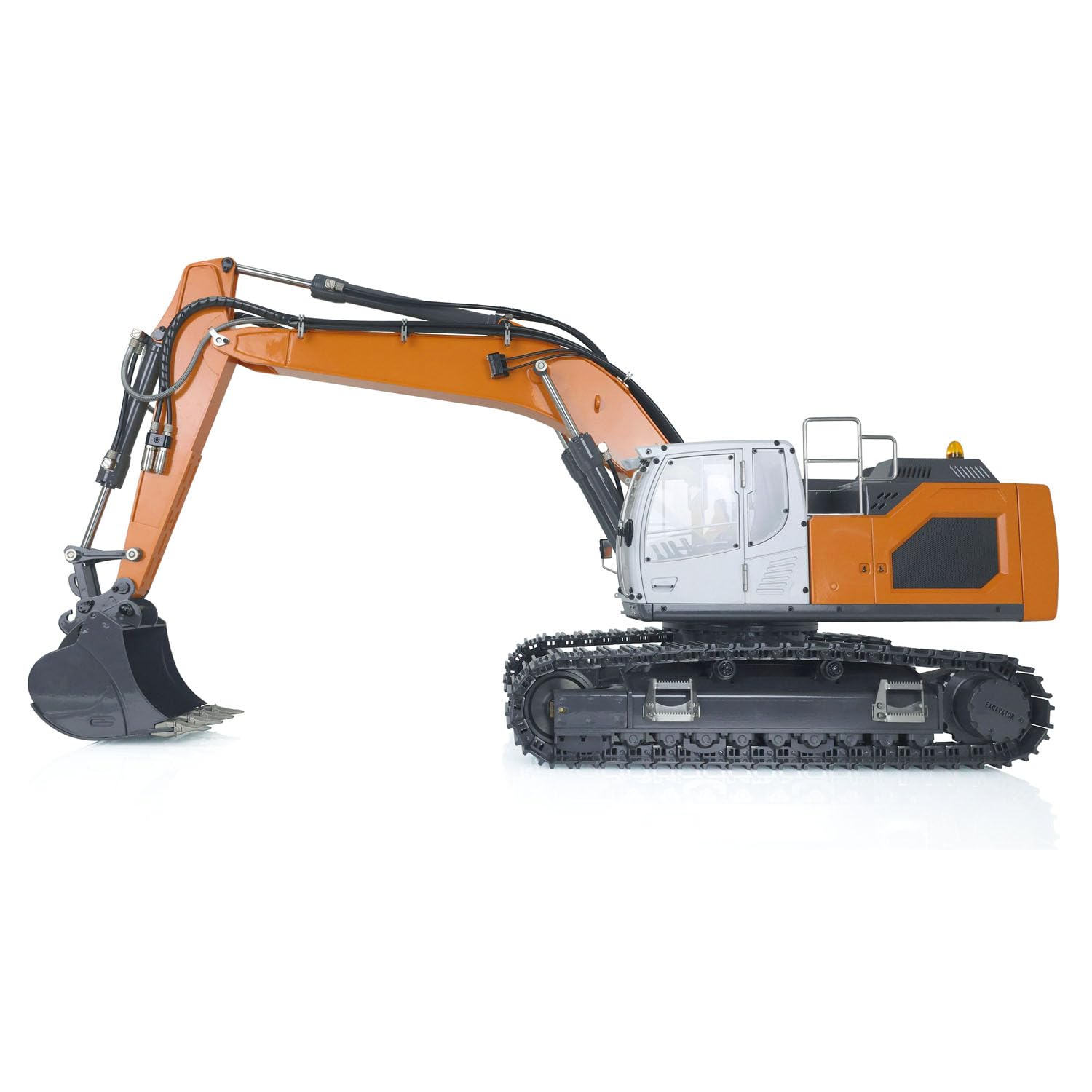 Escavatore Idraulico Radiocomandato 1:14 - Modello 945 In Metallo Con Motore Brushless E Valvola 5CH - Giocattolo Tecnico Per Appassionati