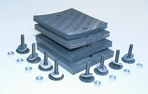 Auto Lift Parts - A1104 Almohadillas de repuesto para elevadores Challenger CL9 y CL10  6 capas de almohadillas de goma ultra resistentes  Juego de 4