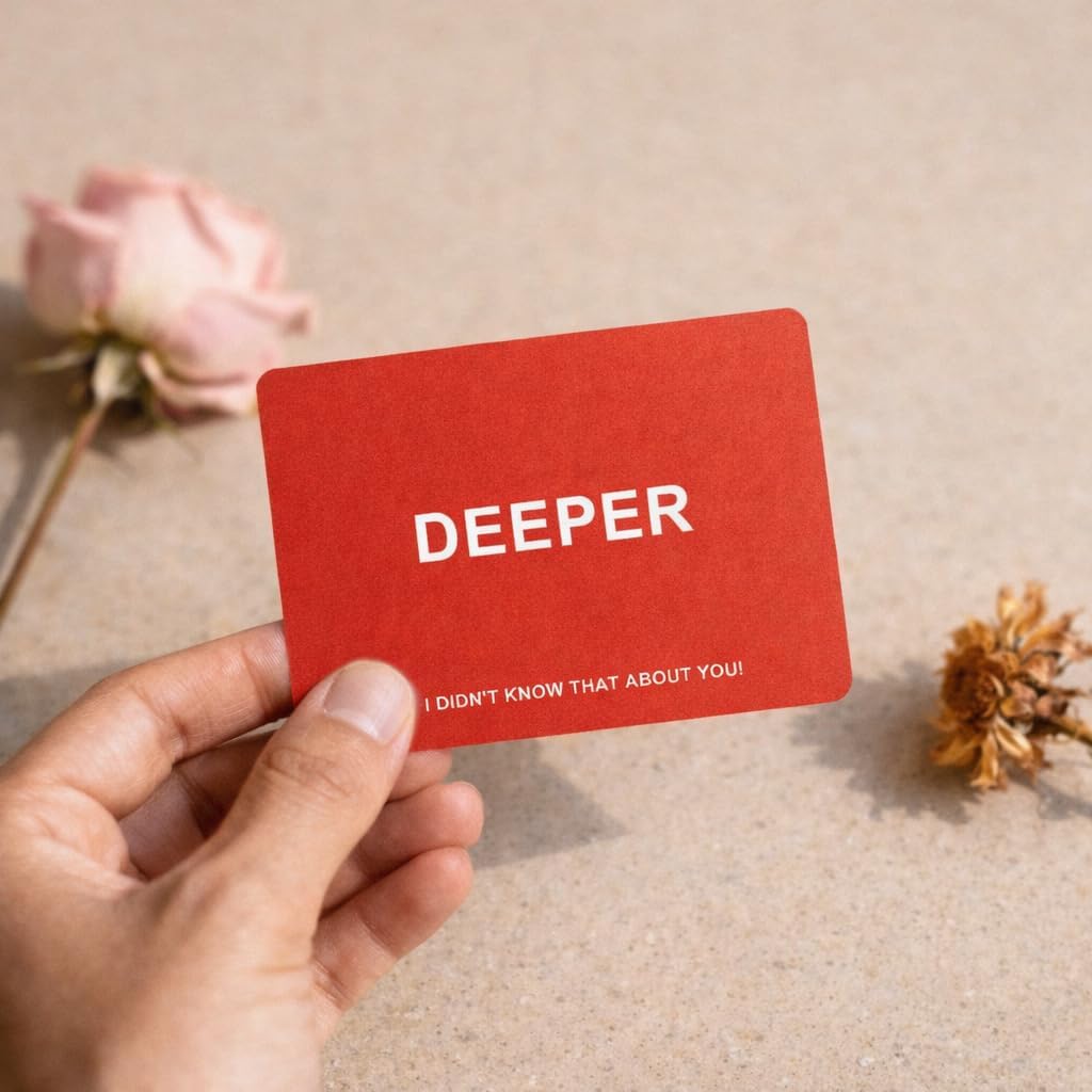 I Didn’t Know That About You! Couples Conversation Cards – 100 Questions for Date Night, 4 Levels (Ice Breaker to Deeper), Meaningful Gift for Anniversaries & Weddings