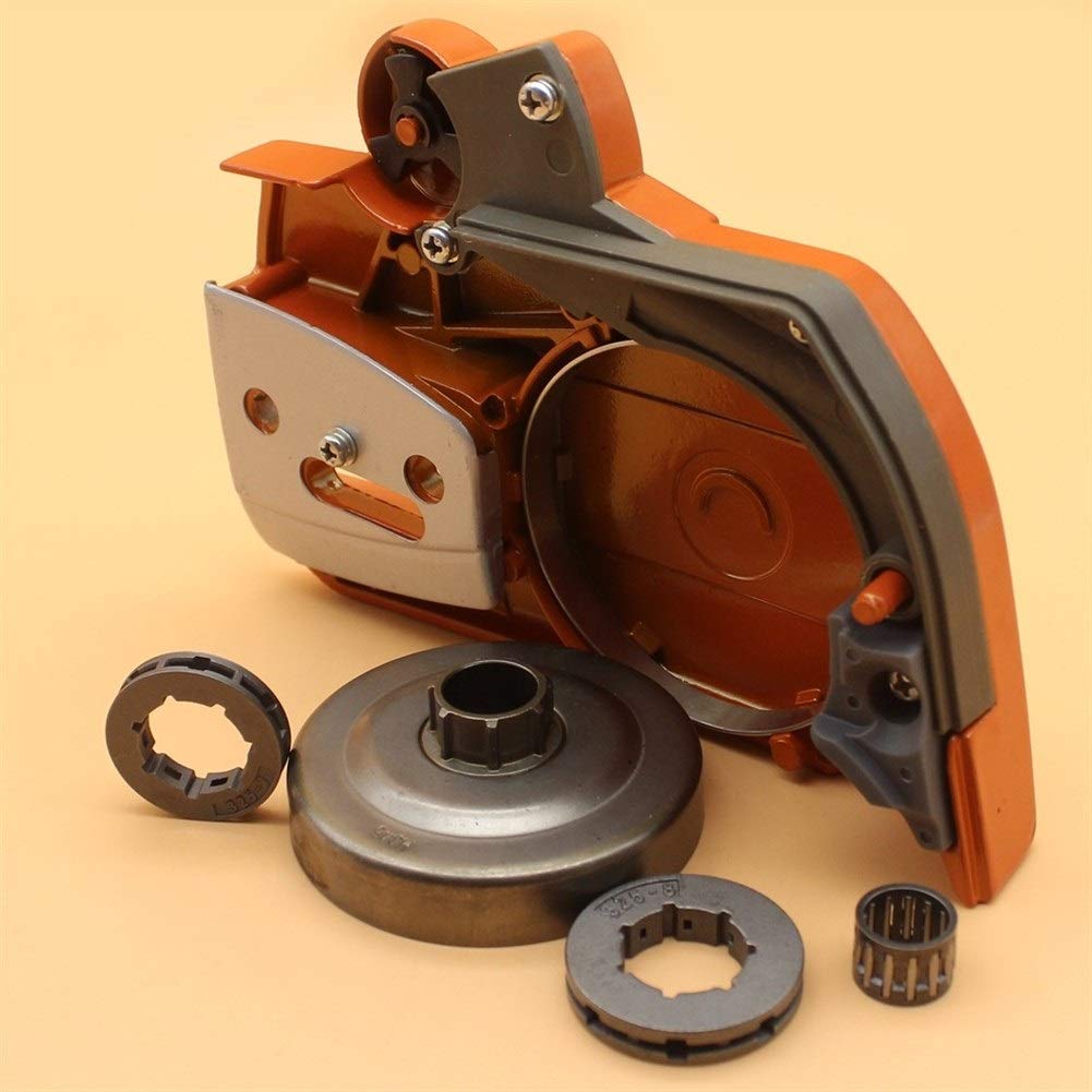 Kit de tambor de embrague de tapa de embrague de piñón de .325 "compatible con HUSQVARNA 357359346 XP 346XP Repuestos de motosierra 537107801, 578097901