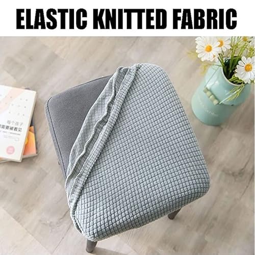 Soft Chair Covers Stretch Modern Jacquard Stool Chair Protecto Cover Square 1/2/4Pcs Stool Cover Dust Proof Durable Simple Stool Slipcover Bedroom Dressing Table (Color : #13, Size : 1Pcs) #TOP5