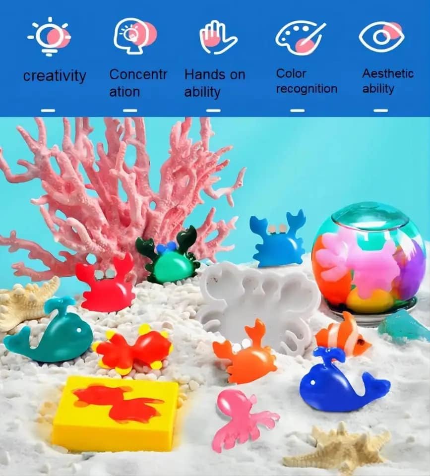 DD Retails Magic Water Elf Toy Kit || 3D Handmade Water Toy || Aqua Fairy Toy Set for Kids || Creative 3D Handmade Magic Gels Toys (Pack of 1) 4