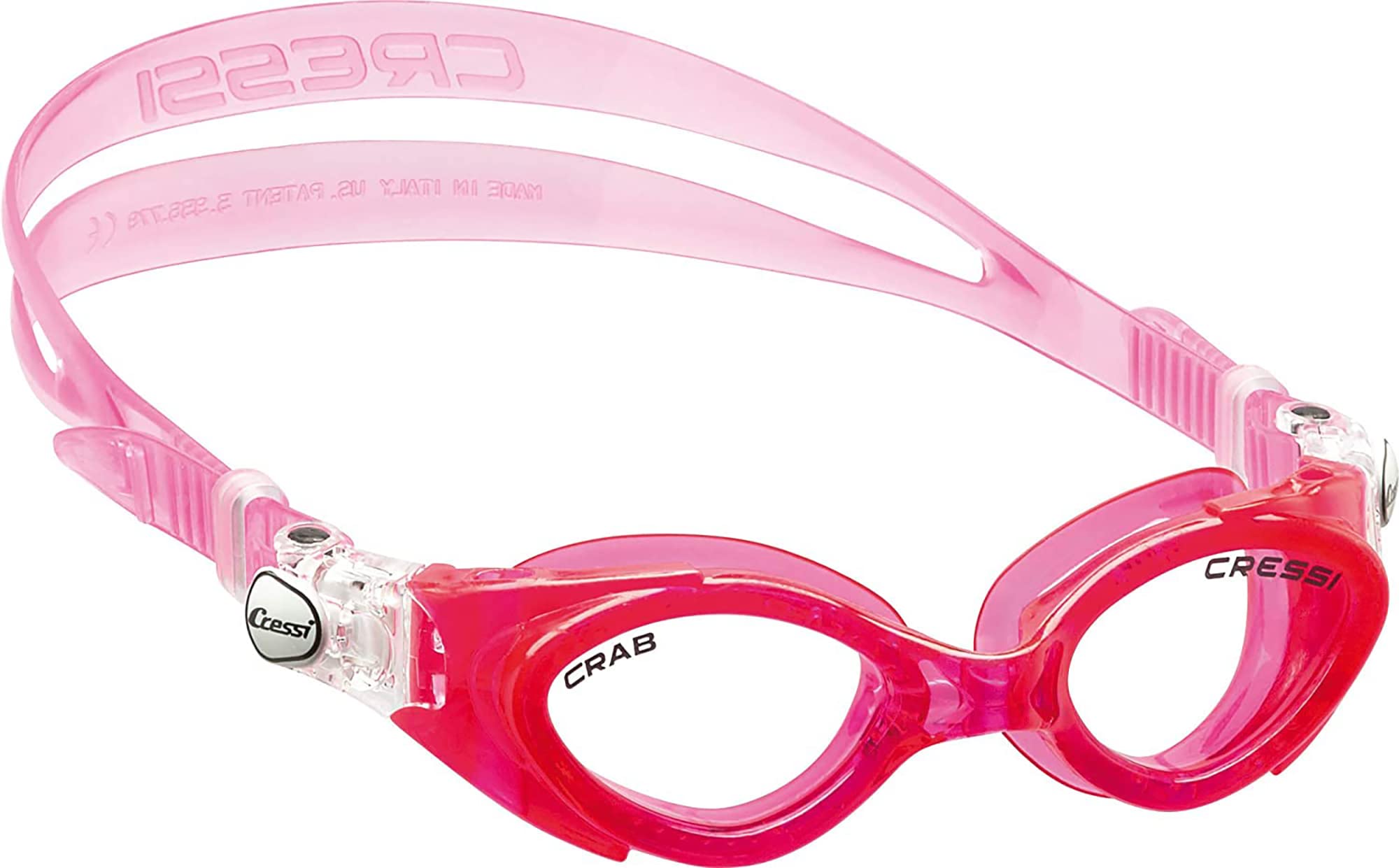 CressiSilicone Swim Goggles for Kids age 3, 4, 5, 6, 7 | CRAB made in Italy by quality since 1946