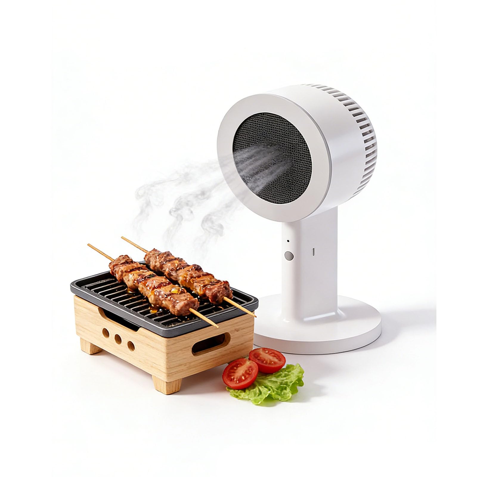 Desktop Range Hood, Portable Desktop Fume Extractor, Features Two speed Adjustment, and Is Detachable for Easy Cleaning.Suitable for Indoor Grilling, Hot Pot and Camping.