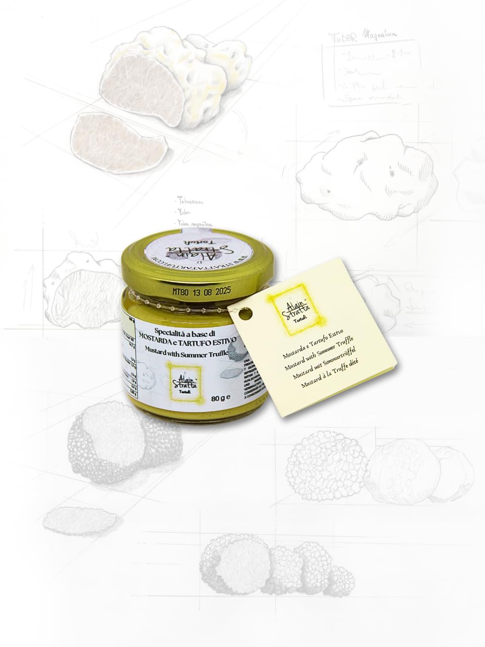Kit sauces à la truffe 1 mayonnaise avec truffe d'été 1 moutarde avec truffe 1 ketchup avec truffe 1 sauce truffe