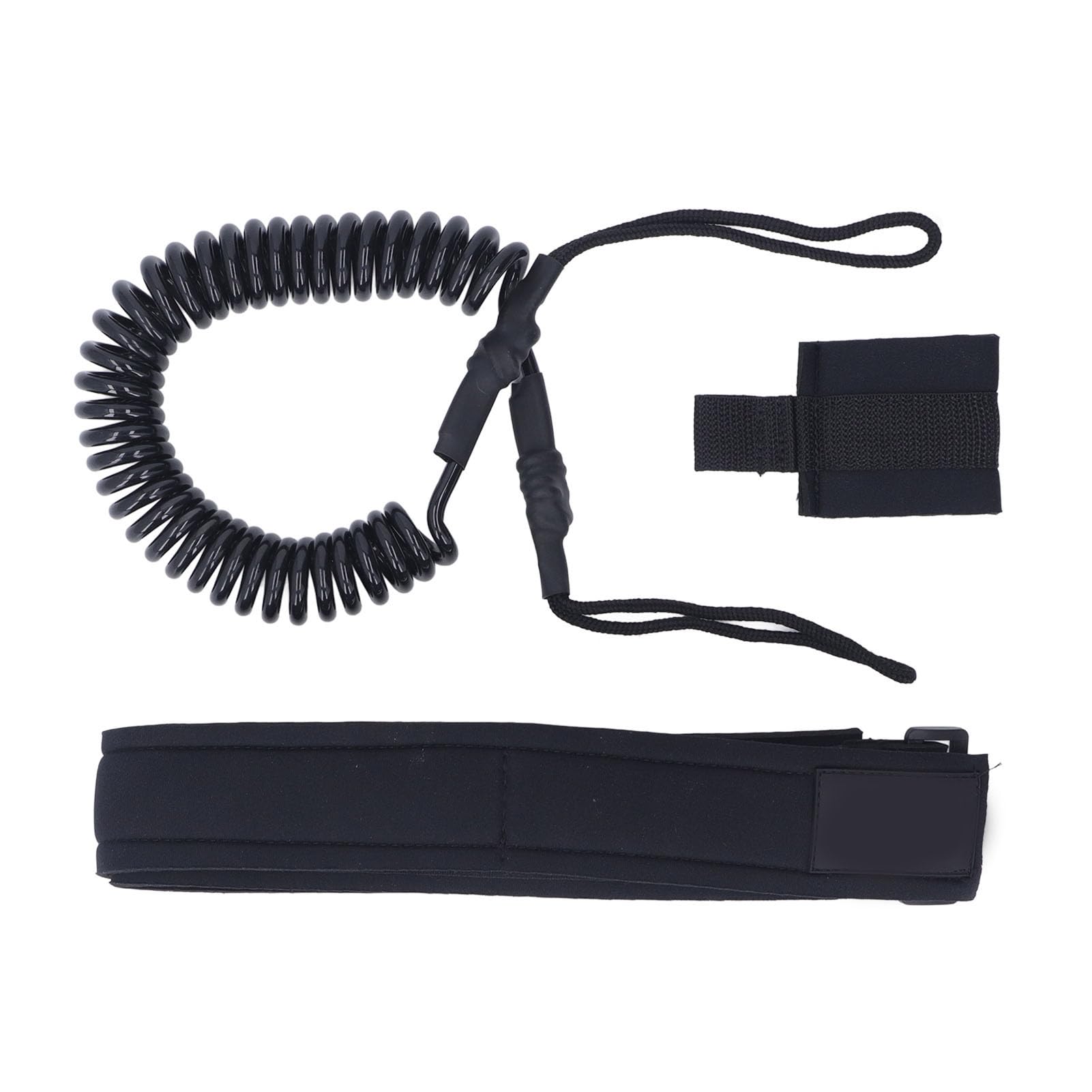 ETAINGYEUN 6mm Surfboard Leash TPU Coiled Spring Security Rope Water Sport Waist Belt