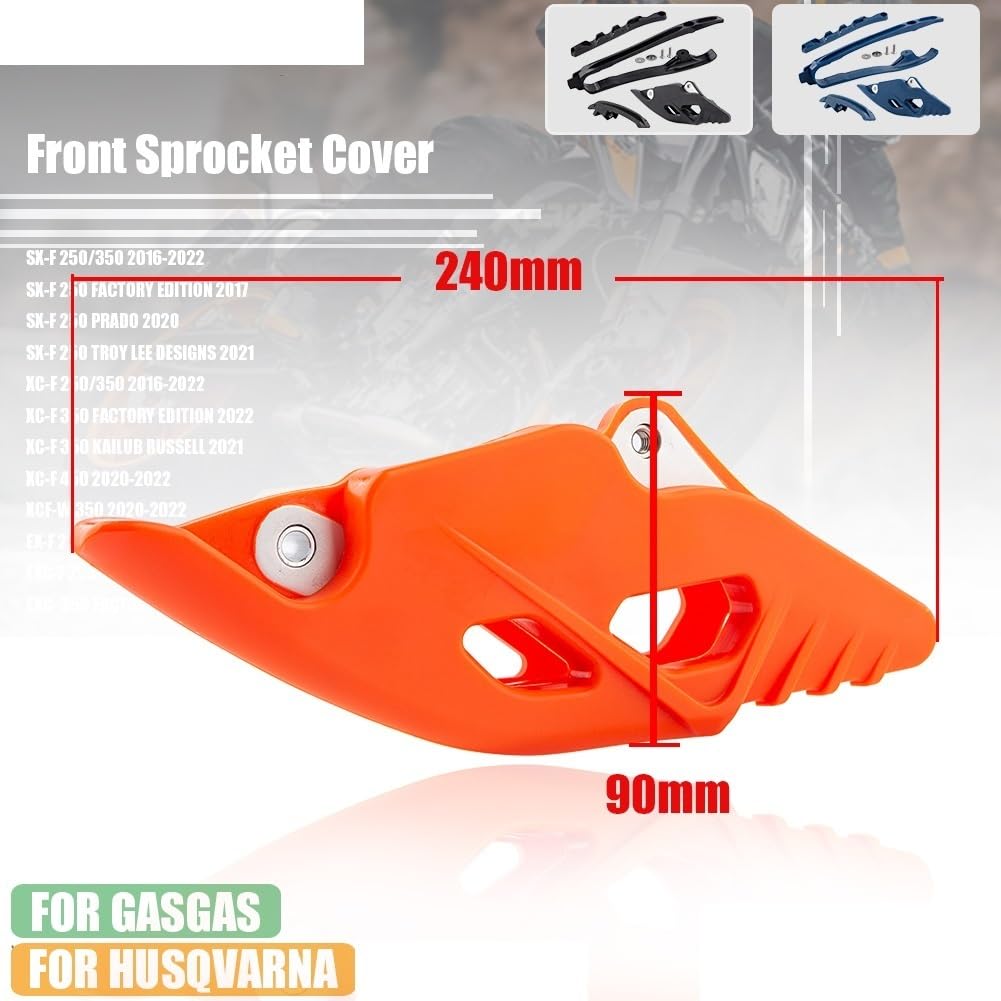 Zestaw Suwaków Łańcucha Motocyklowego Osłona Prowadnicy Pasuje Do Husqvarna SX SXF XC XCF XCFW EXC 125 250 350 300 450 Ochraniacz łańcucha Osłona łańcucha